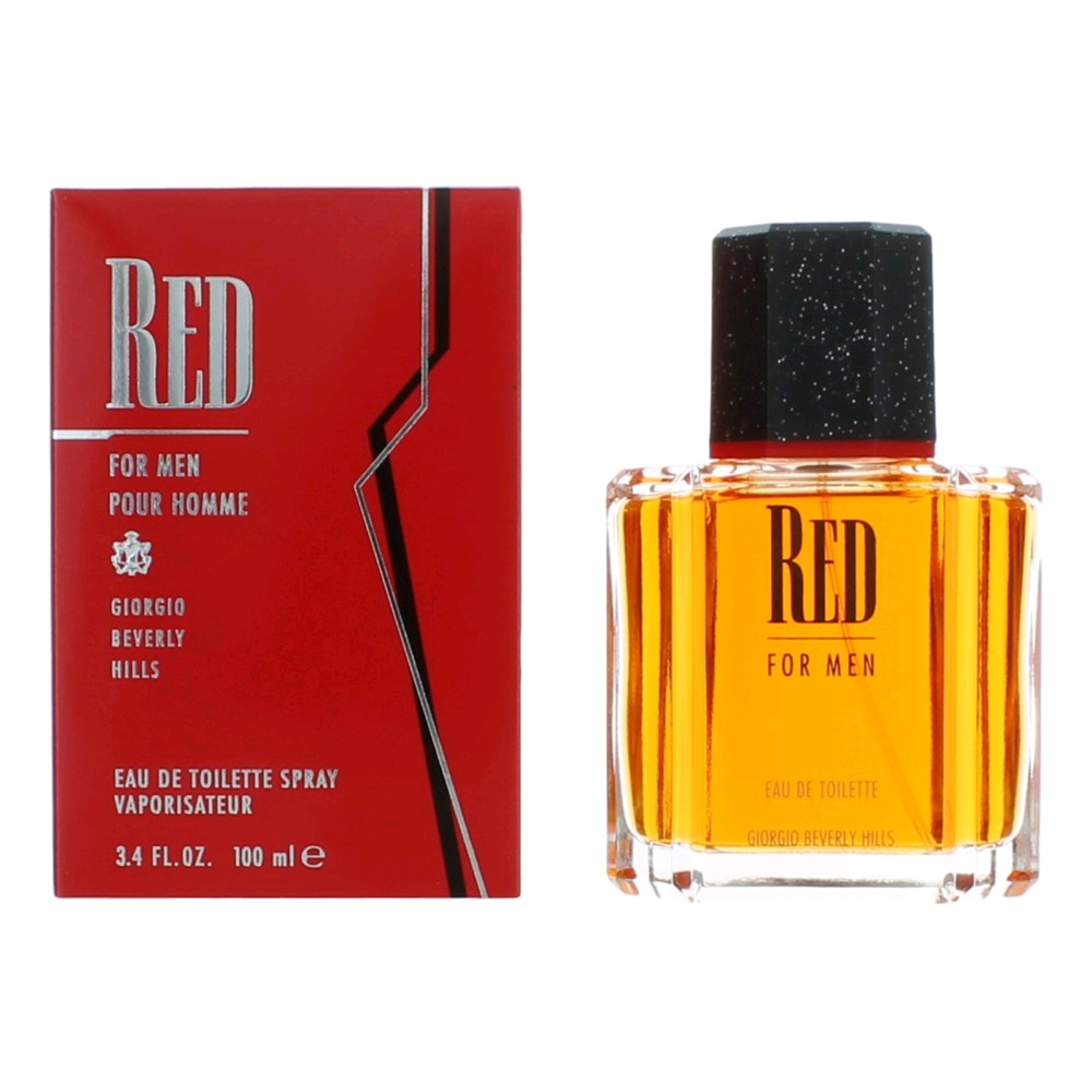 Beverly Hills Red Eau de Toilette Spray for Men 3.4 Fl Oz