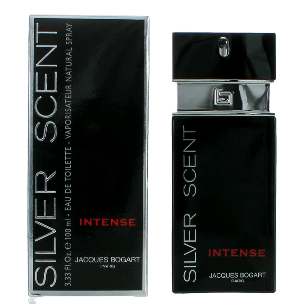 Jacques Bogart Silver Scent Intense Eau de Toilette Spray for Men 3.4 Fl Oz