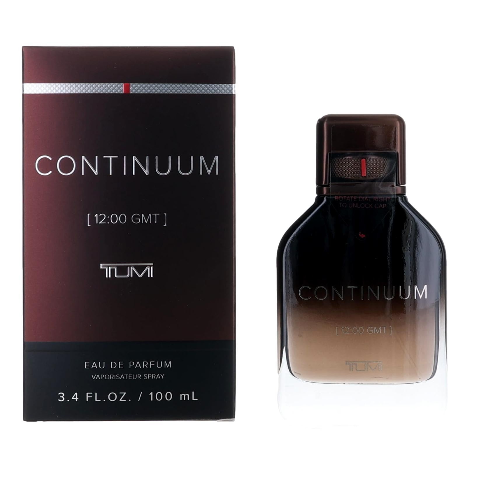 Tumi Continuum [12:00 GMT] Eau de Parfum Spray for Men 3.4 Fl Oz