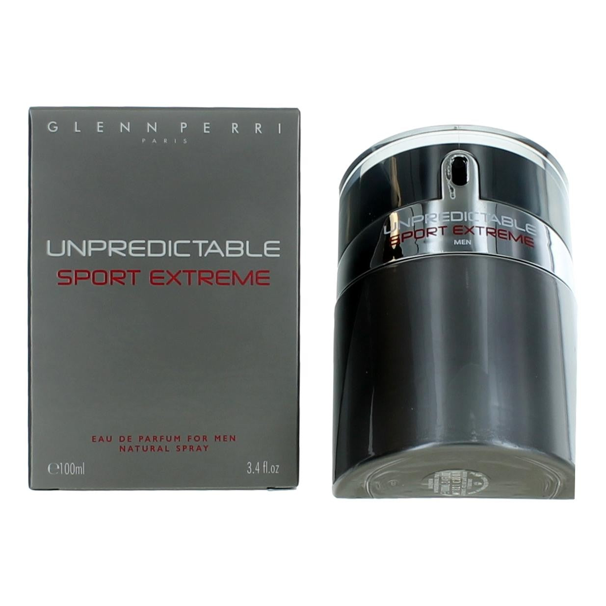 Glenn Perri Unpredictable Sport Extreme Eau de Parfum Spray for Men 3.4 Fl Oz