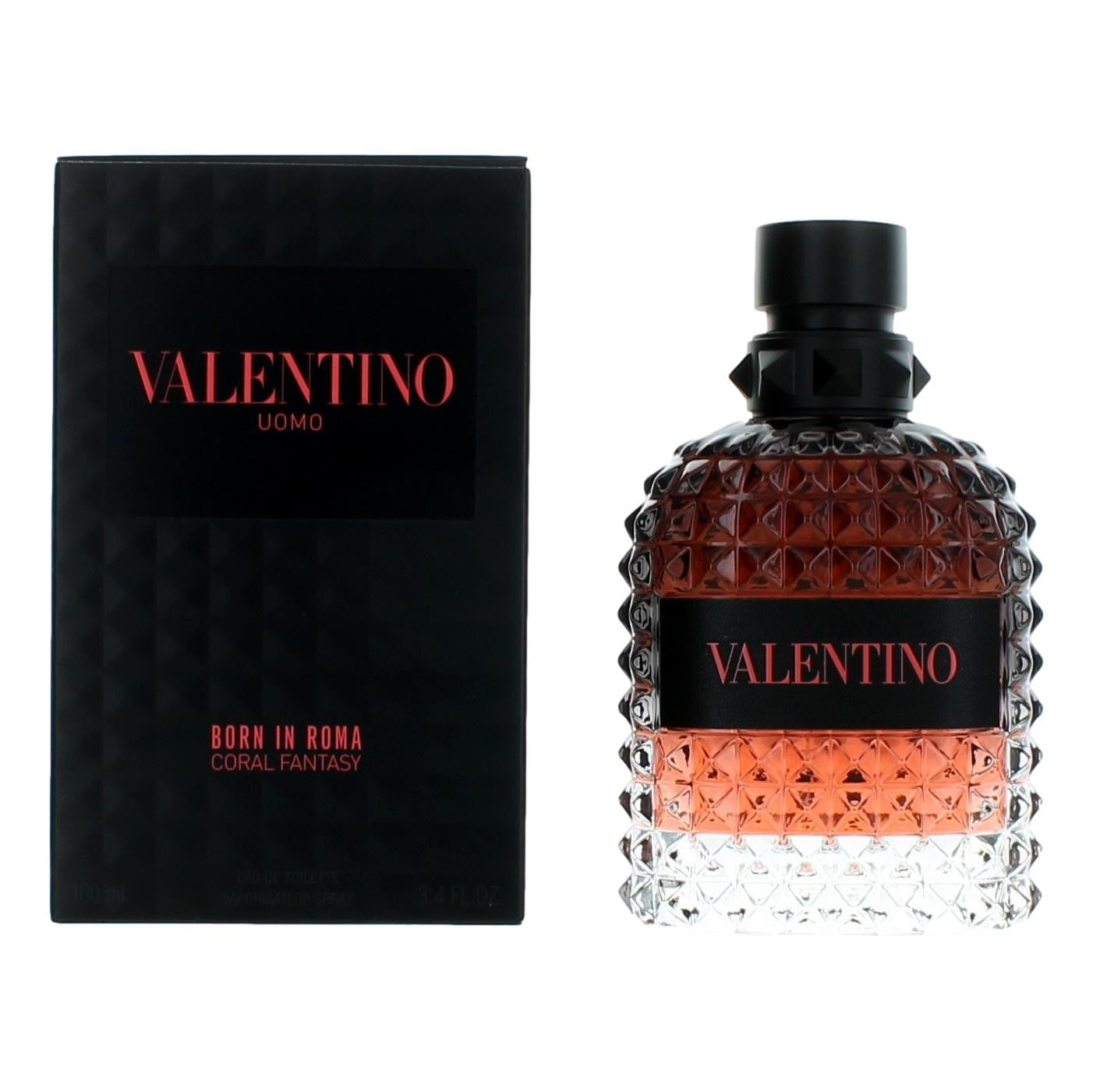 Valentino Valentino Uomo Born In Roma Coral Fantasy Eau de Toilette Spray for Men 3.4 Fl Oz
