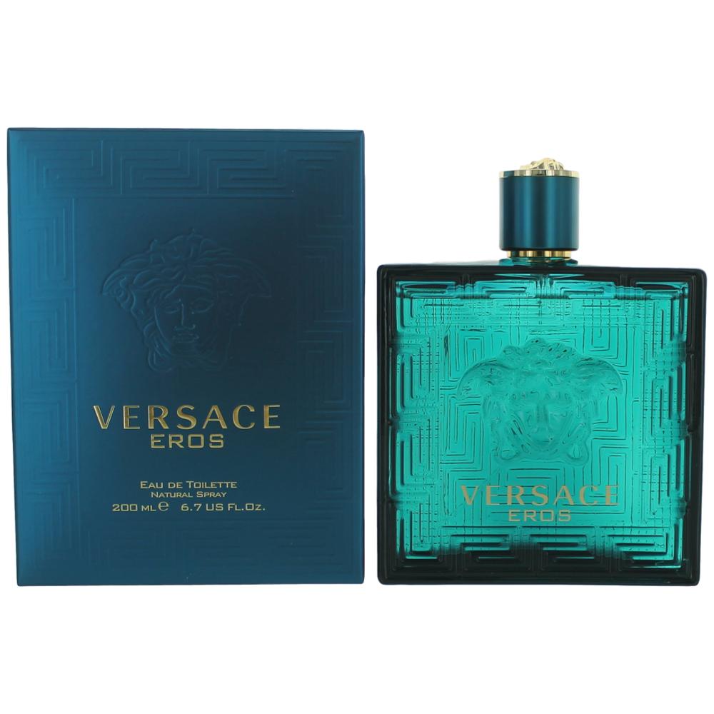 Versace Eros Eau de Toilette Spray for Men 6.7 Fl Oz