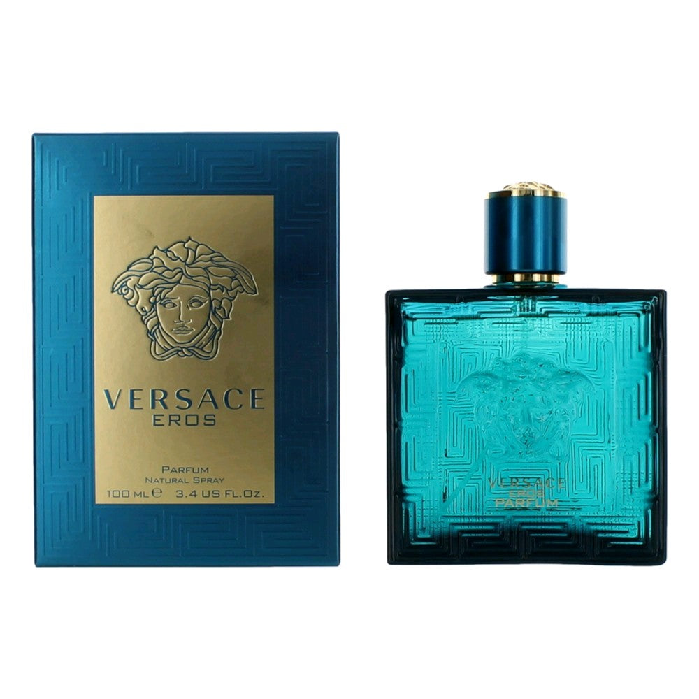 Versace Eros Parfum Spray for Men 3.4 Fl Oz