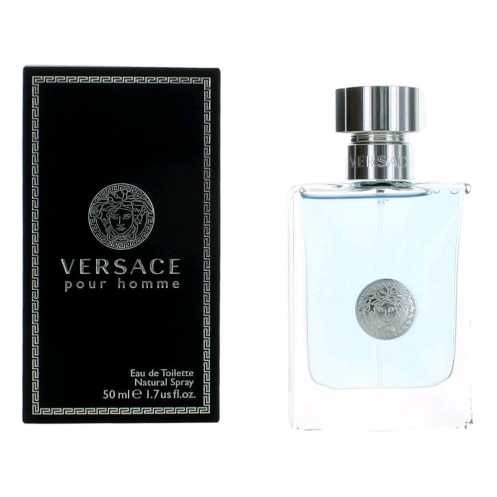 Versace Versace Pour Homme Eau de Toilette Spray for Men 1.7 Fl Oz