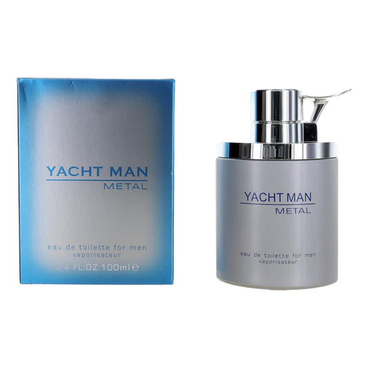 Myrurgia Yacht Man Metal Eau de Toilette Spray for Men 3.4 Fl Oz