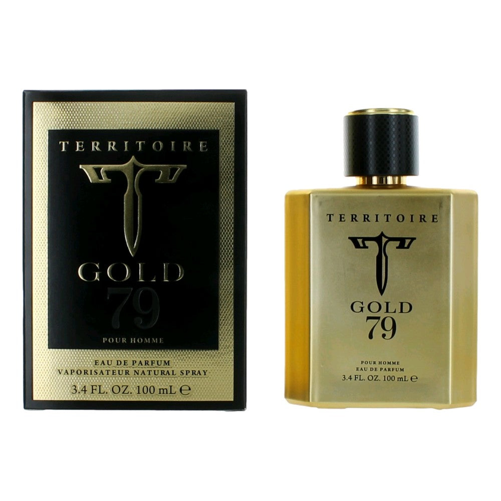 Yzy Territoire Gold 79 Eau de Parfum Spray for Men 3.4 Fl Oz