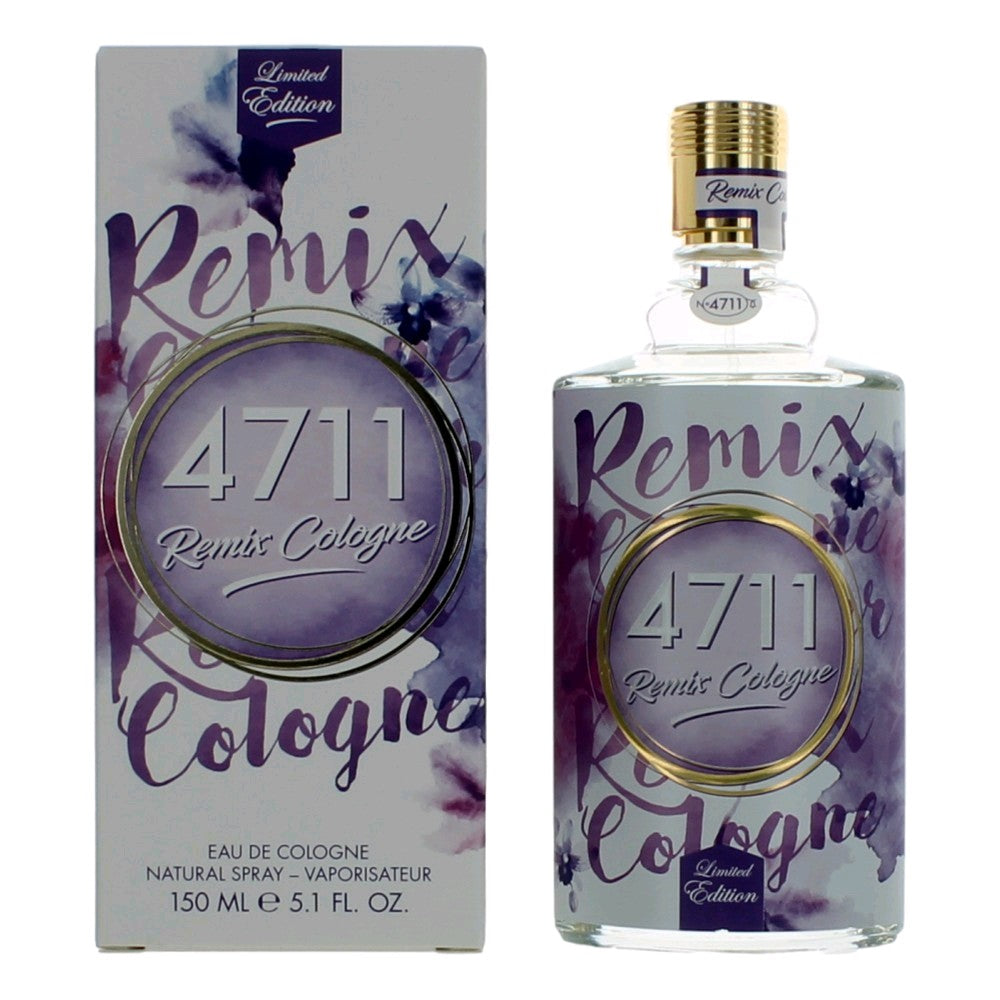 Muelhens 4711 Remix Cologne Lavender Eau de Cologne Spray for Unisex 5.1 Fl Oz