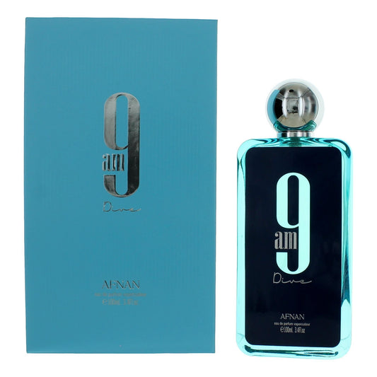 Afnan 9AM Dive Eau de Parfum Spray for Unisex 3.4 Fl Oz