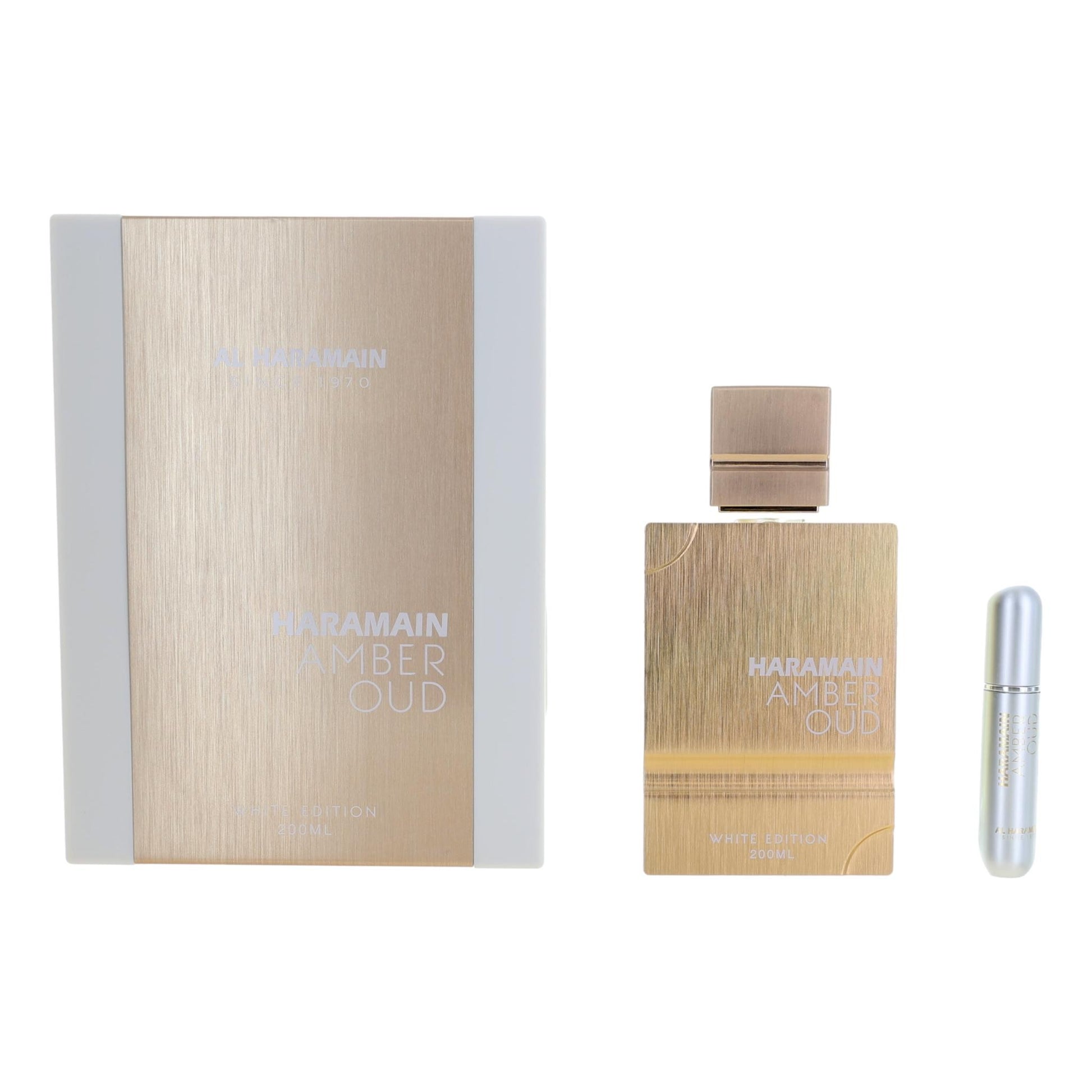 Al Haramain Amber Oud White Edition Eau de Parfum Spray for Unisex 6.7 Fl Oz