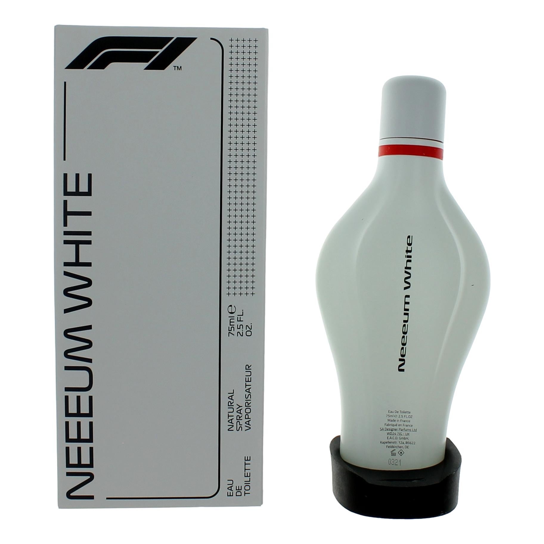 F1 Formula 1 Neeeum White Eau de Toilette Spray for Unisex 2.5 Fl Oz