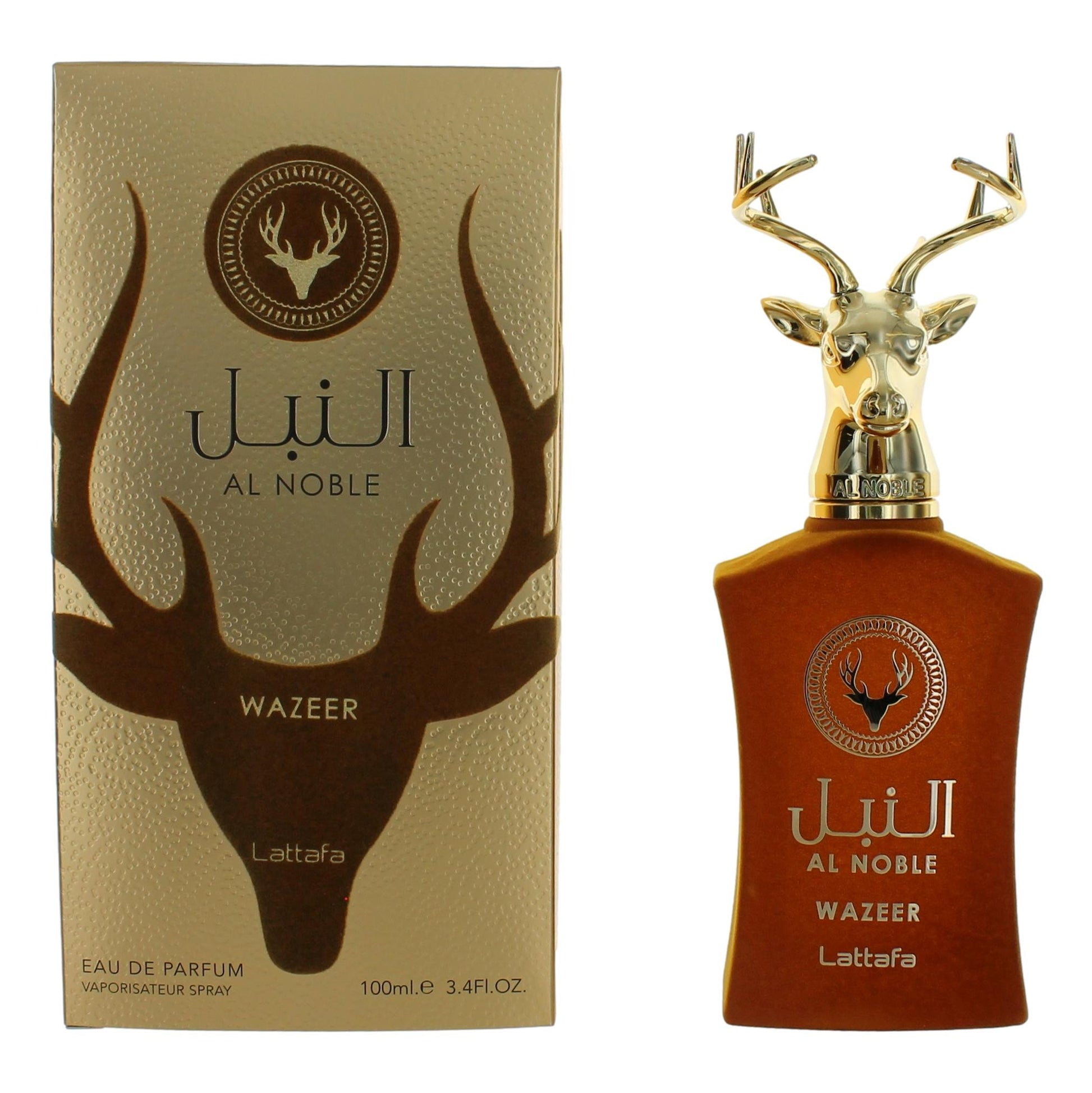 Lattafa Al Noble Wazeer Eau de Parfum Spray for Unisex 3.4 Fl Oz