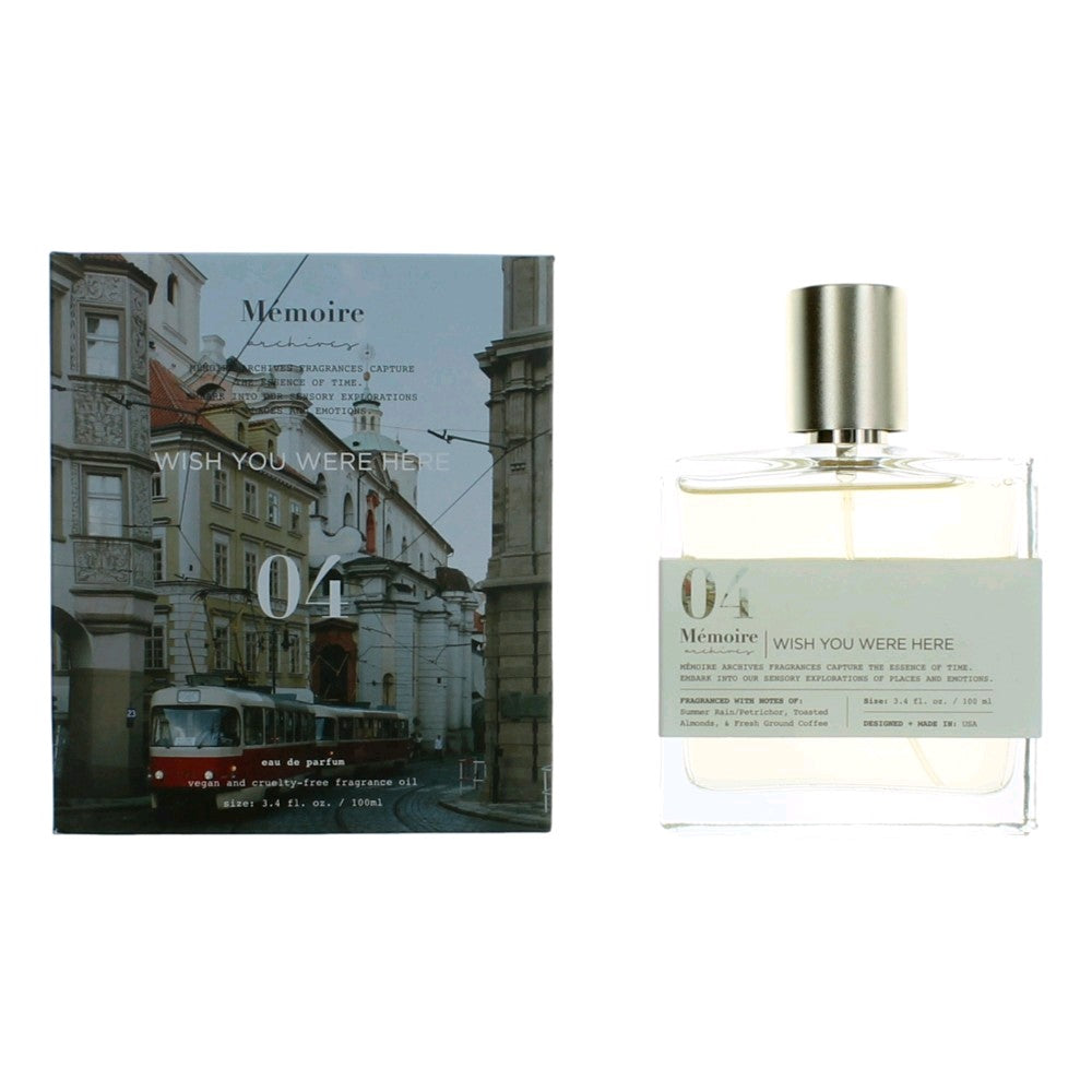 Memoire Archives Wish You Were Here Eau de Parfum Spray for Unisex 3.4 Fl Oz