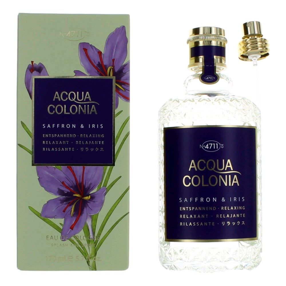 4711 Acqua Colonia Saffron & Iris Eau de Cologne Spray for Women 5.7 Fl Oz