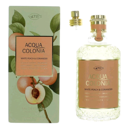 4711 Acqua Colonia White Peach & Corriander Eau de Cologne Spray for Women 5.7 Fl Oz