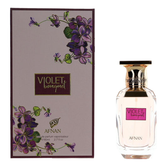 Afnan Violet Bouquet Eau de Parfum Spray for Women 2.7 Fl Oz