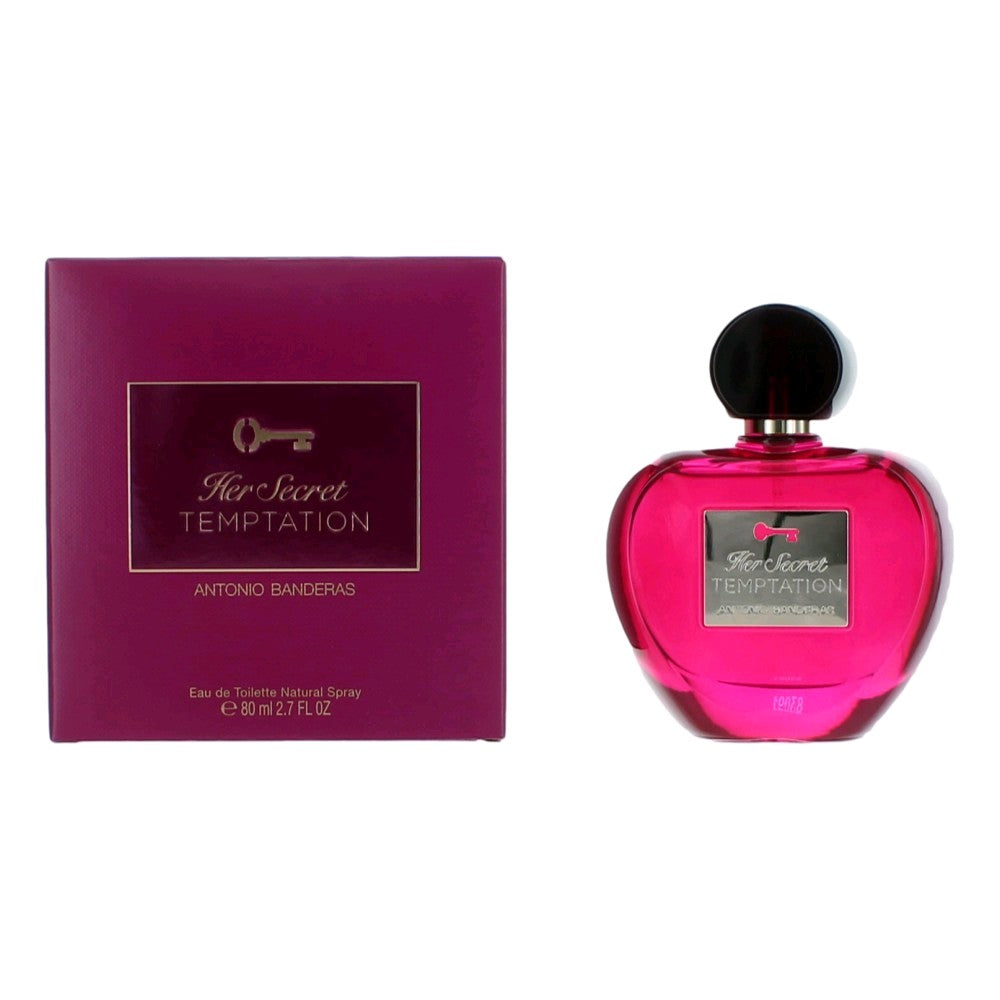 Antonio Banderas Her Secret Temptation Eau de Toilette Spray for Women 2.7 Fl Oz