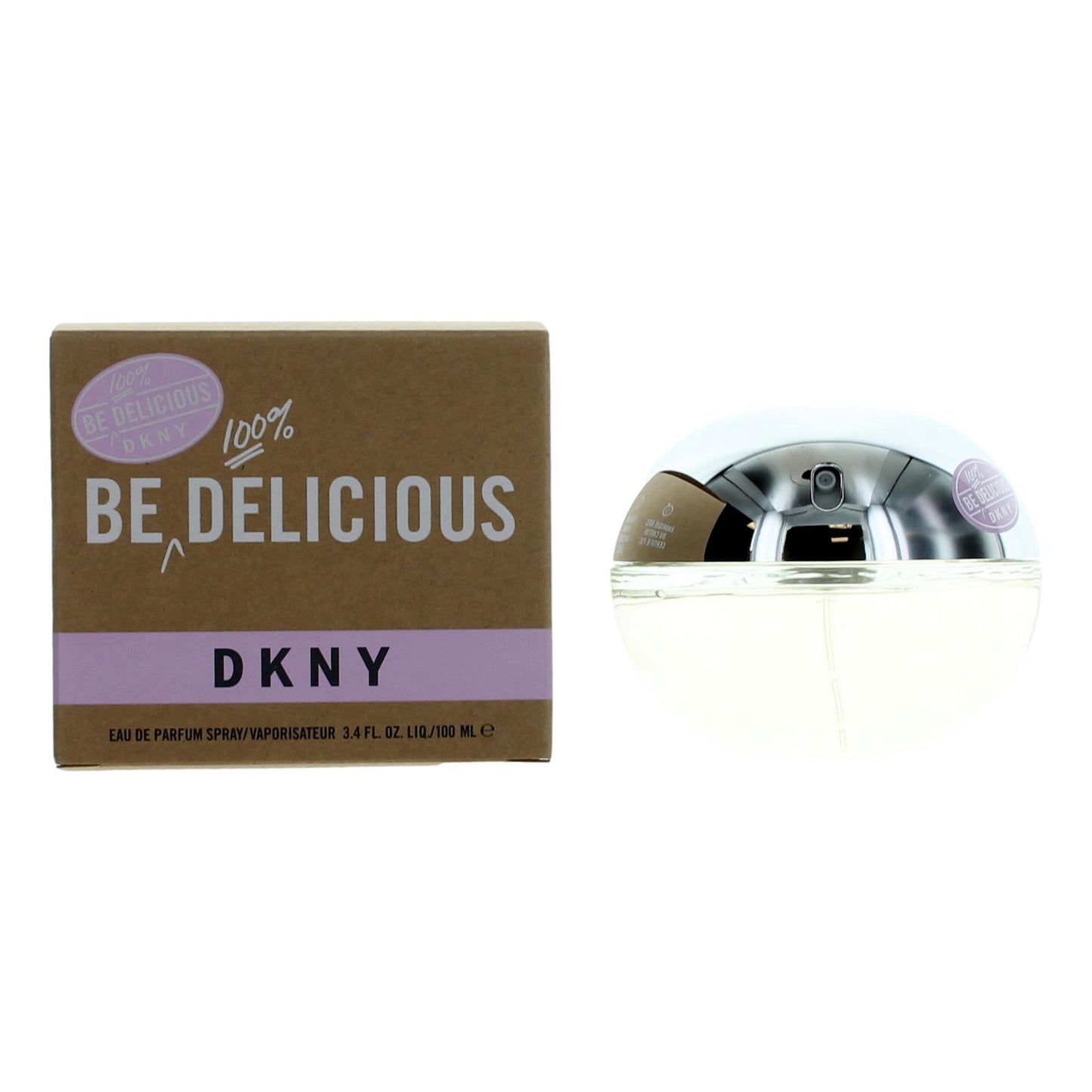 Donna Karan Be 100 pct Delicious DKNY Eau de Parfum Spray for Women 3.4 Fl Oz