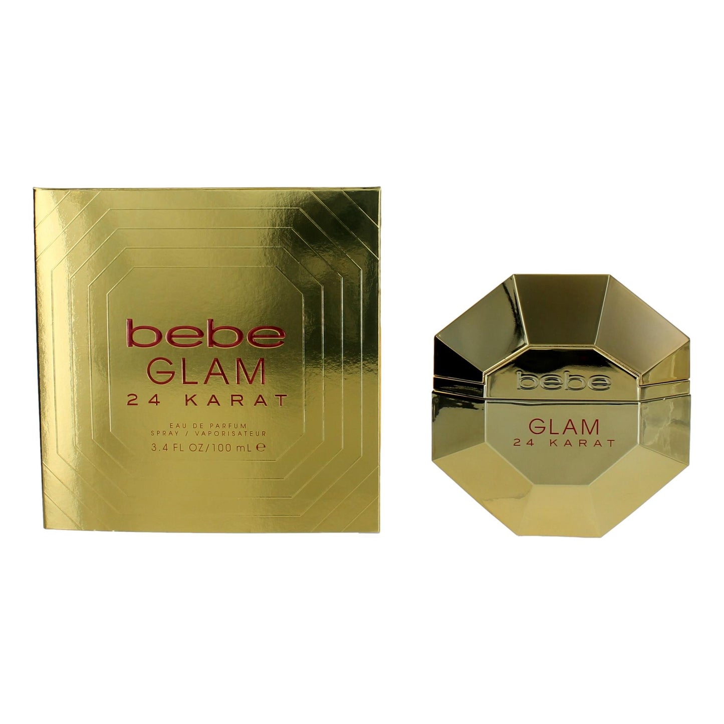 bebe Glam 24 Karat by bebe, 3.4 oz EDP Spray for Women