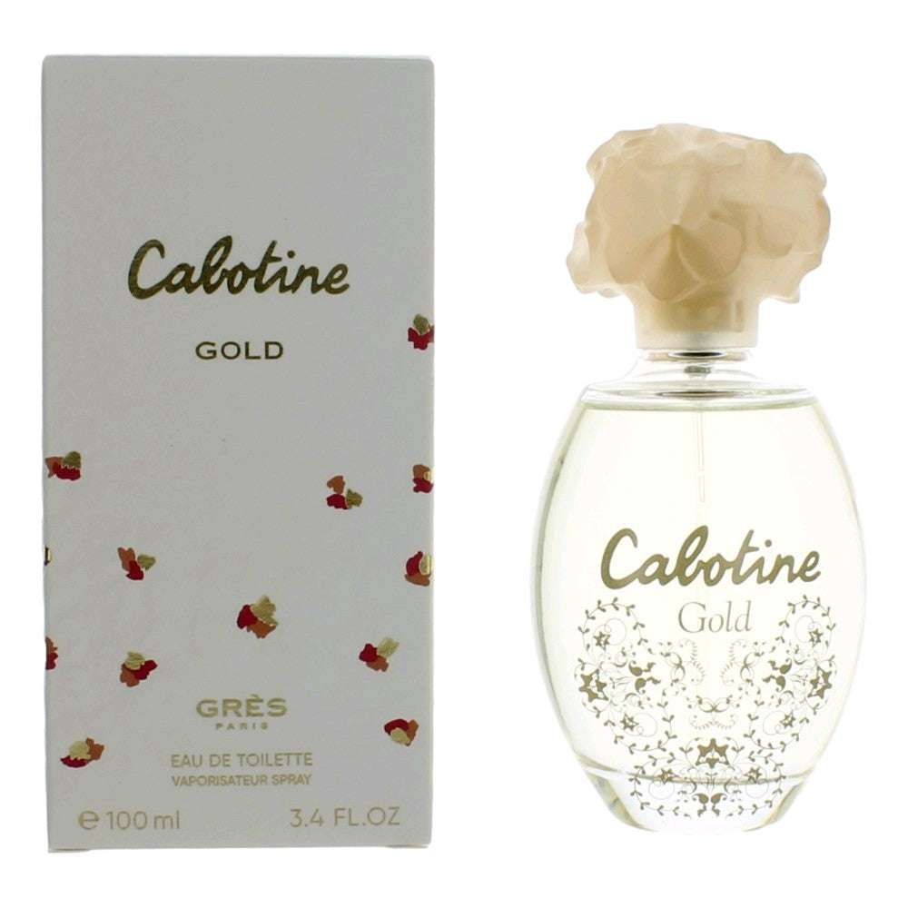 Parfums Gres Cabotine Gold Eau de Toilette Spray for Women 3.4 Fl Oz