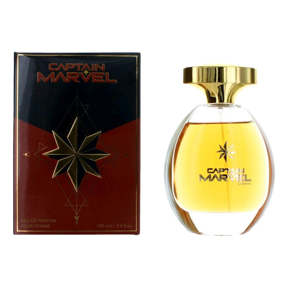 Marvel Captain Marvel Eau de Parfum Spray for Kids 3.4 Fl Oz