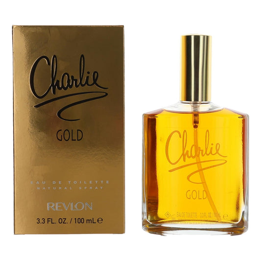 Revlon Charlie Gold Eau de Toilette Spray for Women 3.4 Fl Oz