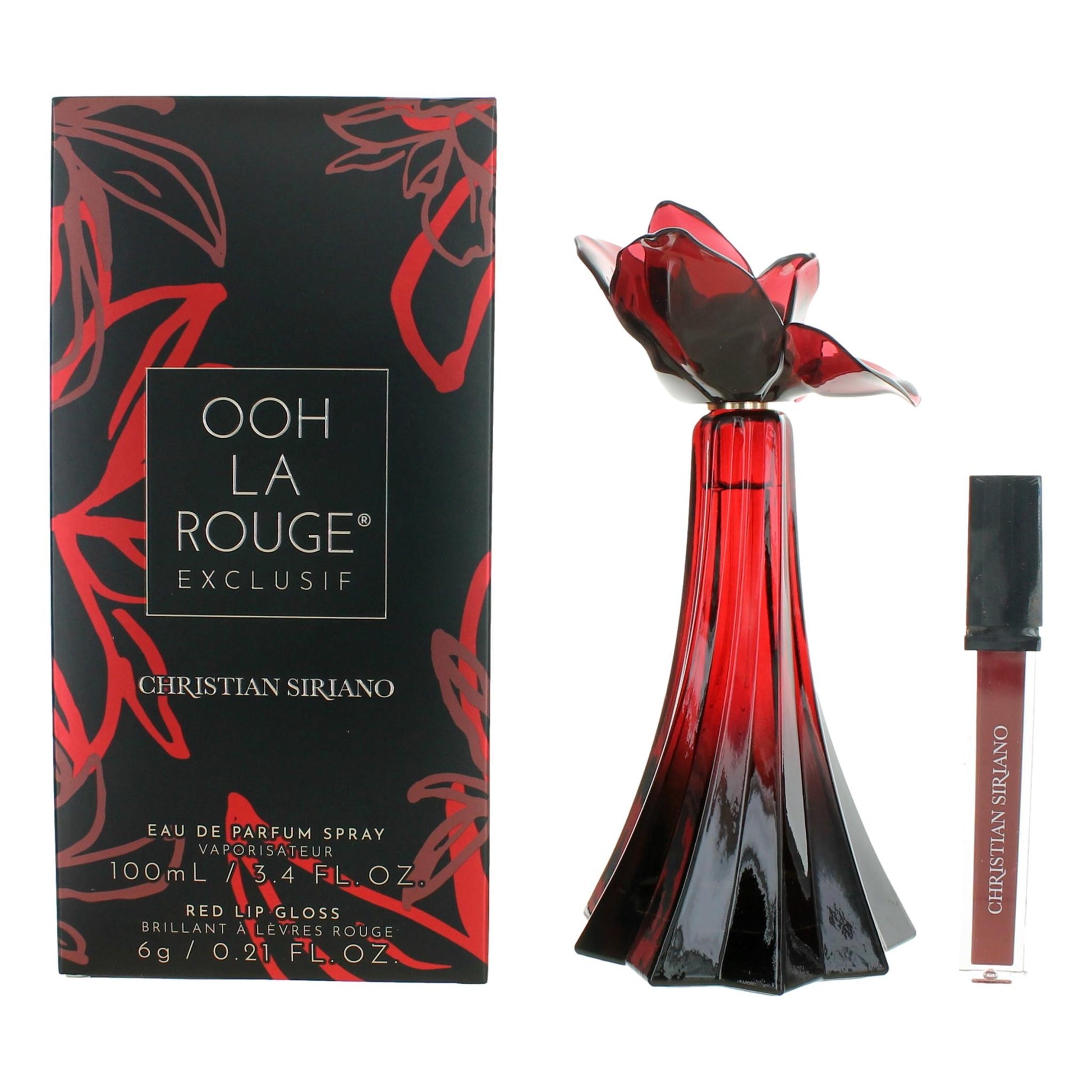 Christian Siriano Ooh La Rouge Exclusif Eau de Parfum Spray for Women 3.4 Fl Oz