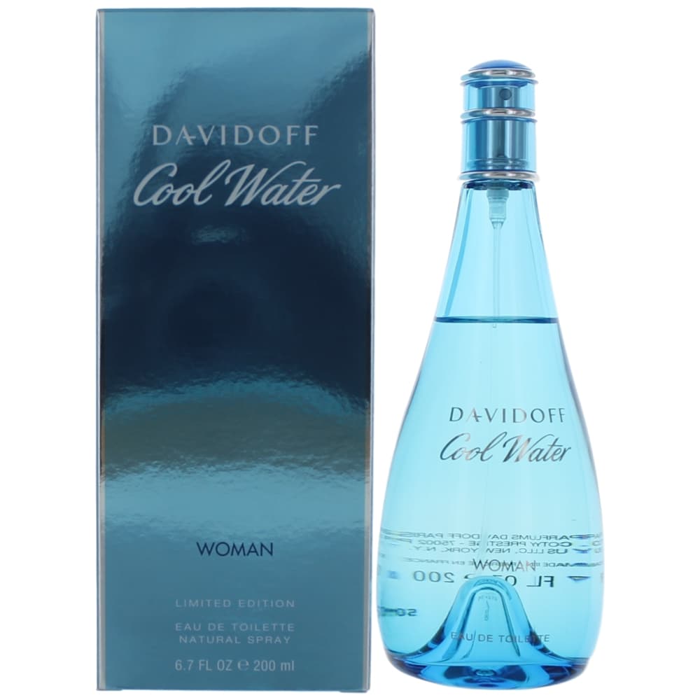 Davidoff Cool Water Eau de Toilette Spray for Women 6.7 Fl Oz