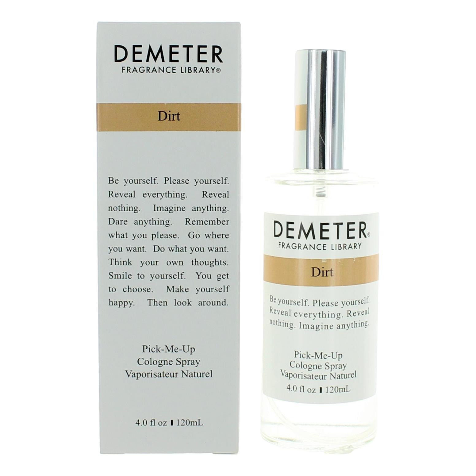 Demeter Dirt Eau de Cologne Spray for Unisex 4 Fl Oz