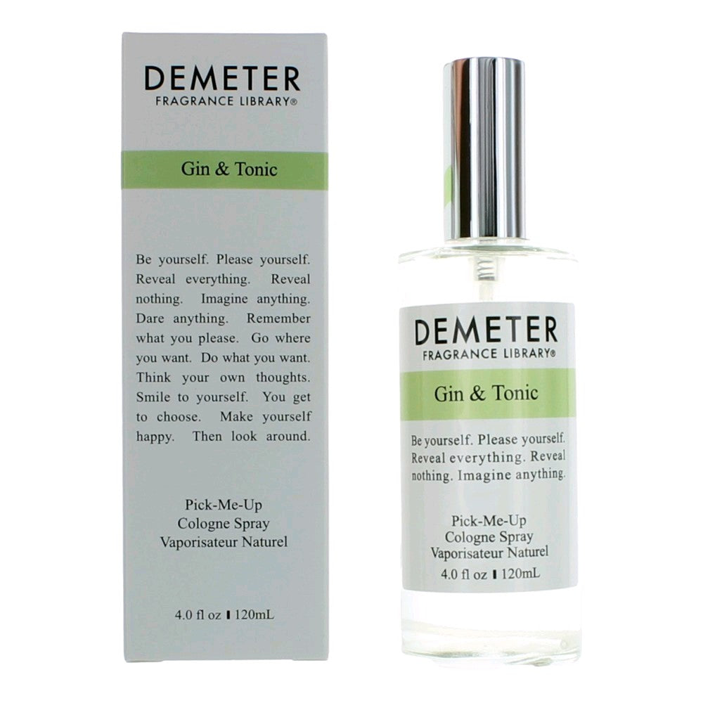 Demeter Gin & Tonic Eau de Cologne Spray for Unisex 4 Fl Oz