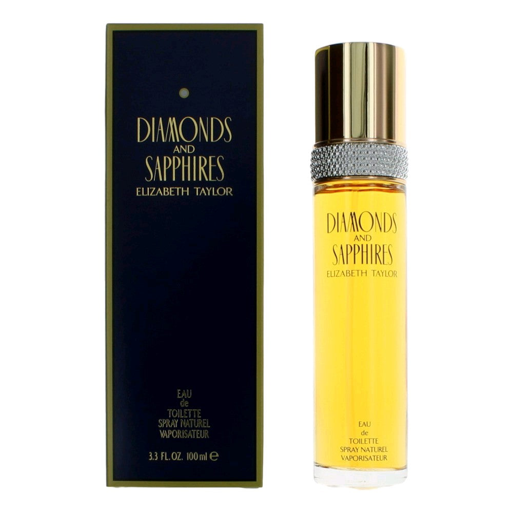 Elizabeth Taylor Diamonds & Sapphires Eau de Toilette Spray for Women 3.3 Fl Oz