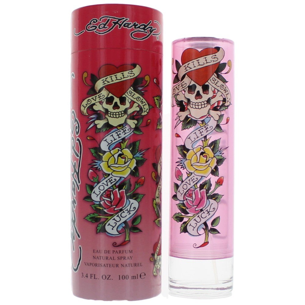 Christian Audigier Ed Hardy Eau de Parfum Spray for Women 3.4 Fl Oz