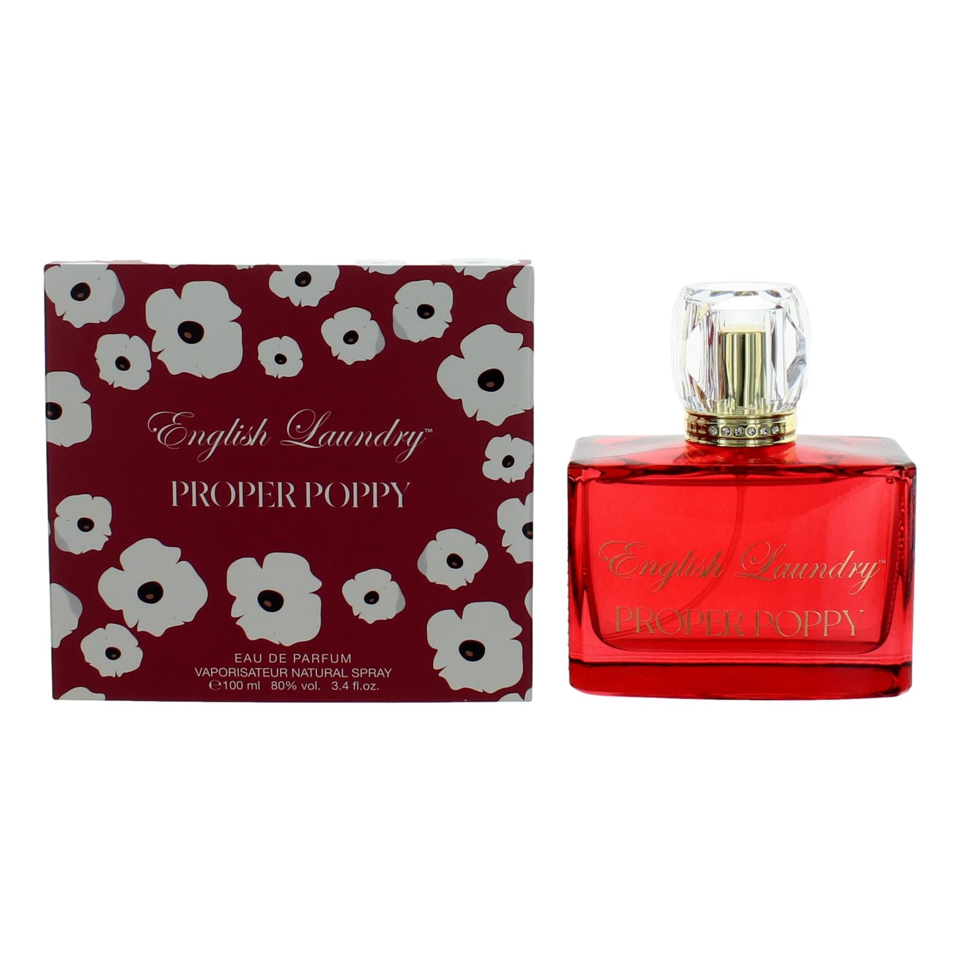 English Laundry Proper Poppy Eau de Parfum Spray for Women 3.4 Fl Oz