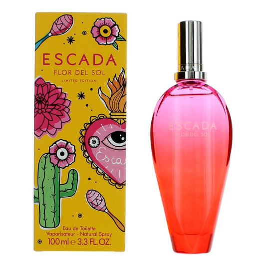 Escada Flor Del Sol Eau de Toilette Spray for Women 3.3 Fl Oz