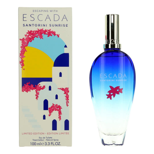 Escada Escaping with Escada Santorini Sunrise Eau de Toilette Spray for Women 3.3 Fl Oz