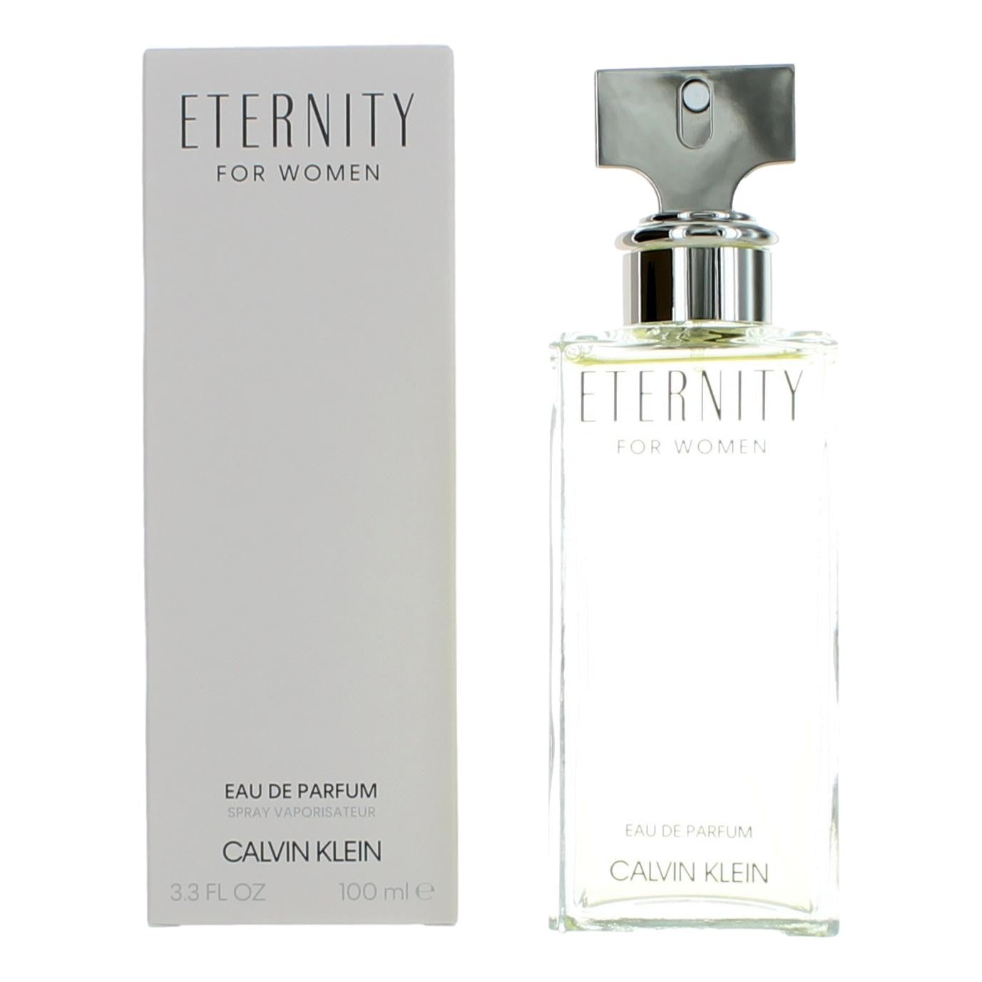 Calvin Klein Eternity Eau de Parfum Spray for Women 3.3 Fl Oz