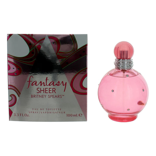 Britney Spears Fantasy Sheer Eau de Toilette Spray for Women 3.3 Fl Oz