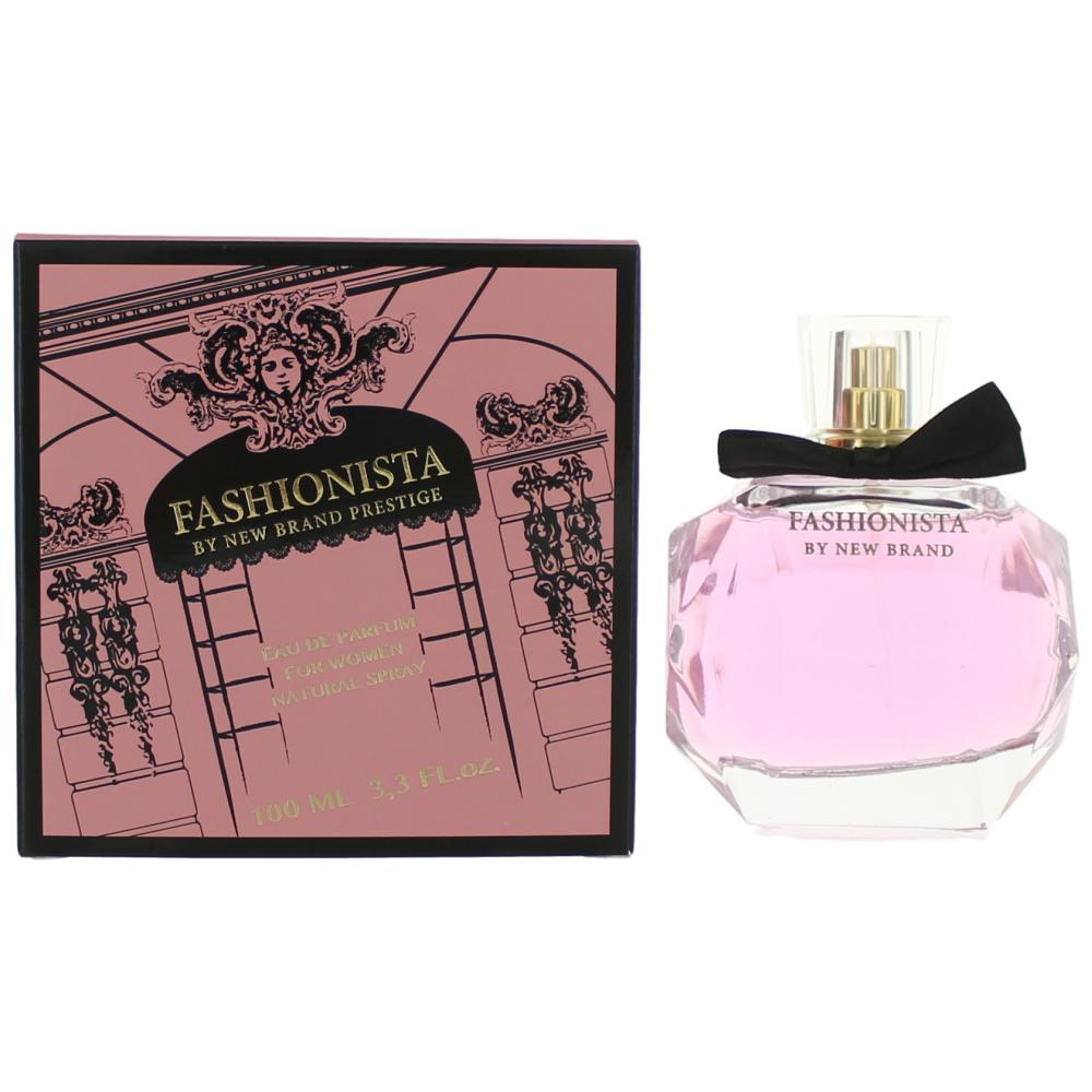 New Brand Fashionista Eau de Parfum Spray for Women 3.3 Fl Oz