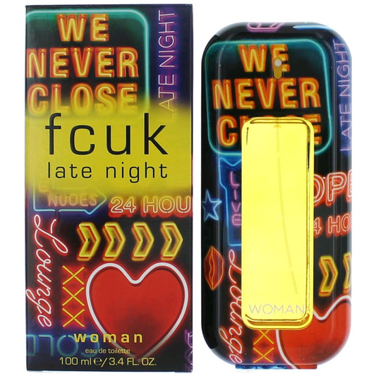 French Connection FCUK Late Night Eau de Toilette Spray for Women 3.4 Fl Oz