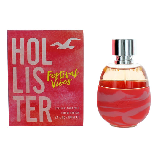 Hollister Festival Vibes Eau de Parfum Spray for Women 3.4 Fl Oz