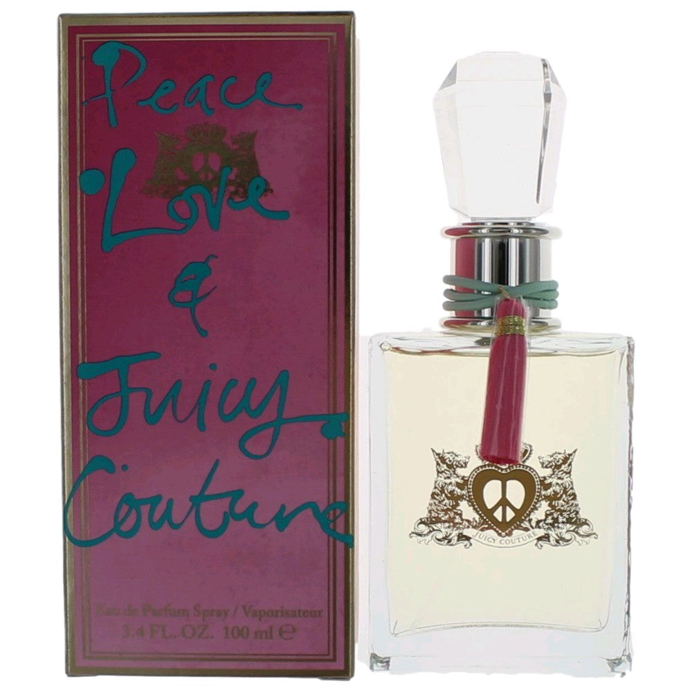 Juicy Couture Peace Love & Juicy Couture Eau de Parfum Spray for Women 3.4 Fl Oz