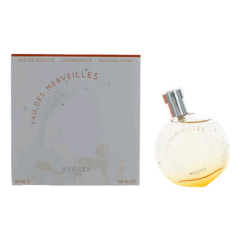 Hermes Eau Des Merveilles Eau de Toilette Spray for Women 1.6 Fl Oz