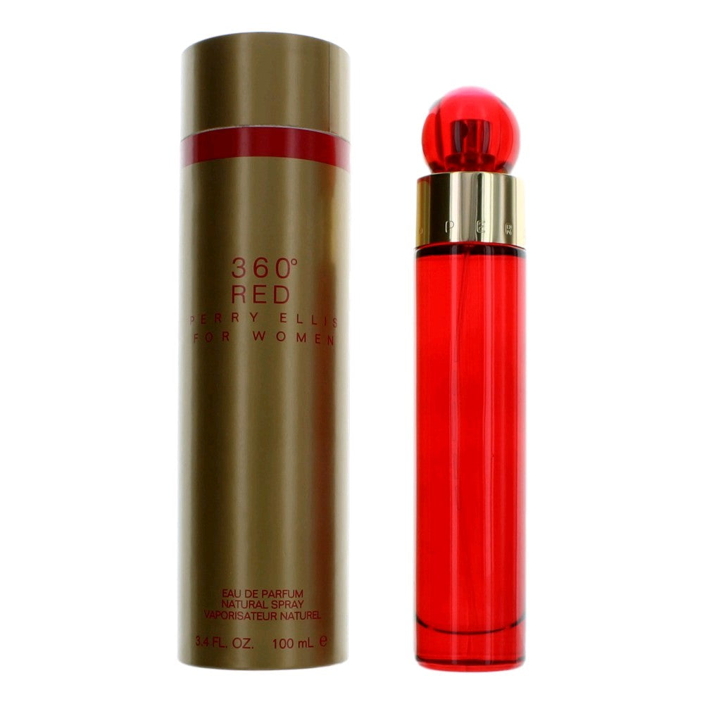 Perry Ellis Perry Ellis 360 Red Eau de Parfum Spray for Women 3.4 Fl Oz