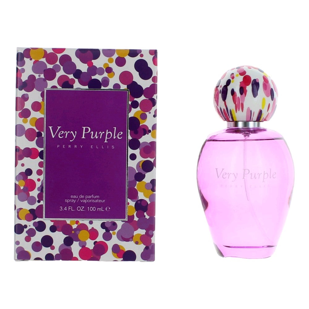 Perry Ellis Very Purple Eau de Parfum Spray for Women 3.4 Fl Oz