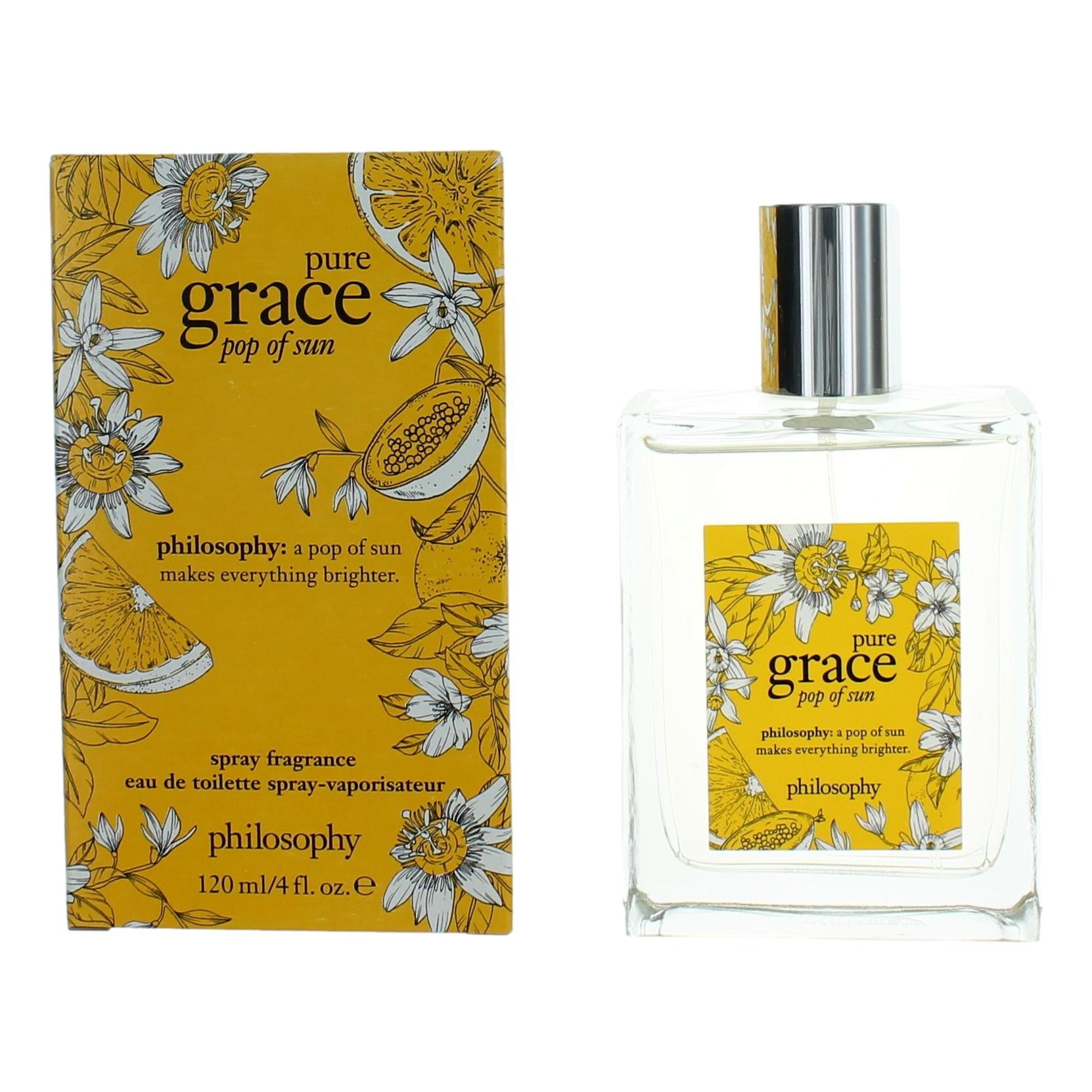 Philosophy Pure Grace Pop of Sun Eau de Toilette Spray for Women 4 Fl Oz