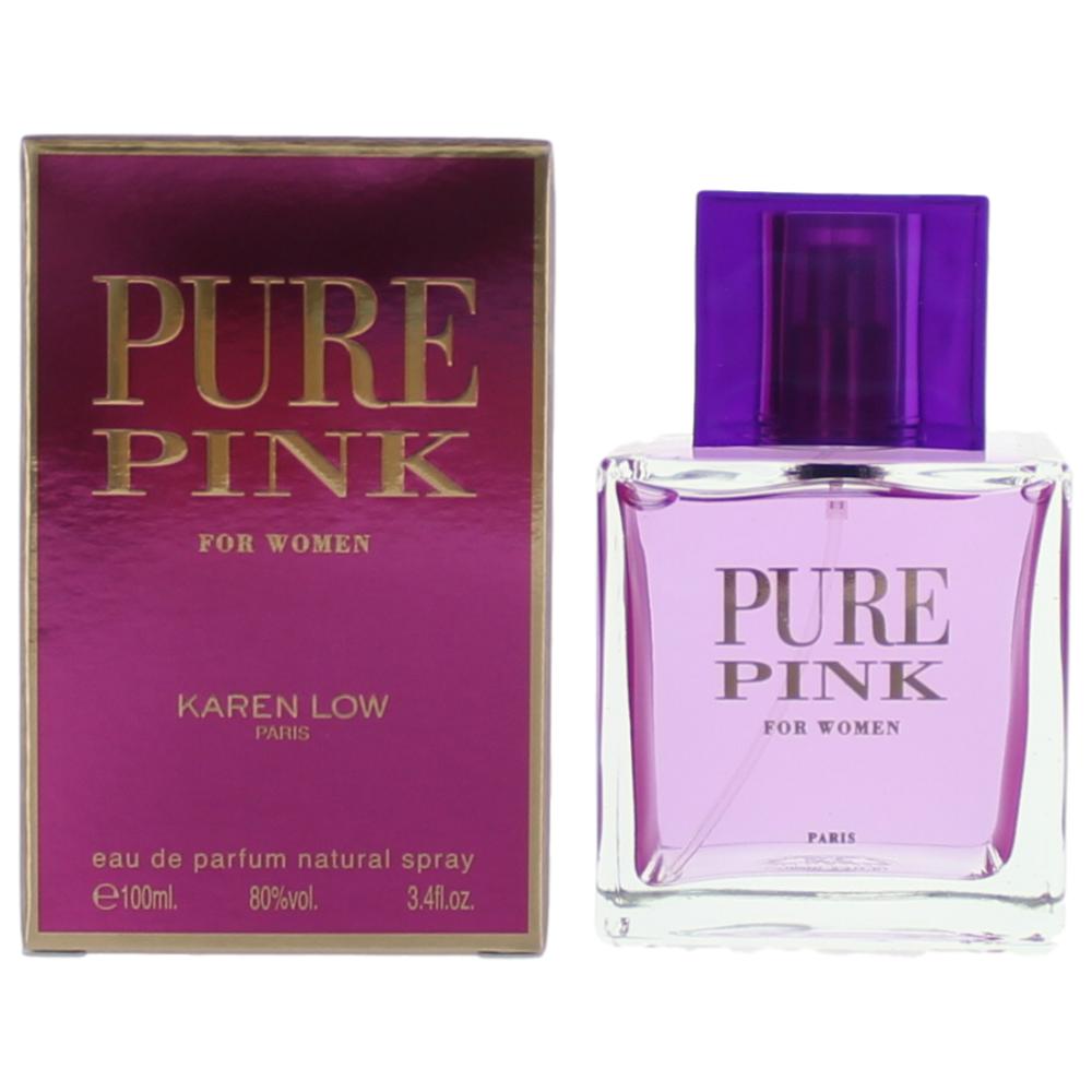 Karen Low Pure Pink Eau de Parfum Spray for Women 3.4 Fl Oz