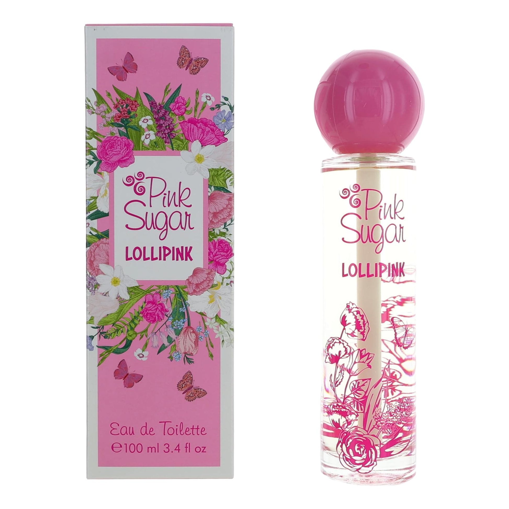 Aquolina Pink Sugar Lollipink Eau de Toilette Spray for Women 3.4 Fl Oz