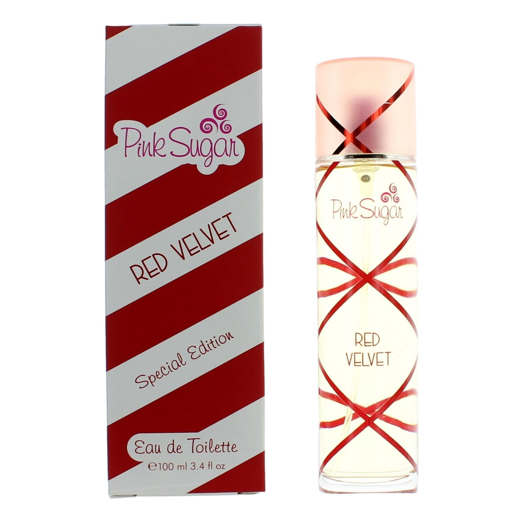 Aquolina Pink Sugar Red Velvet Special Edition Eau de Toilette Spray for Women 3.4 Fl Oz