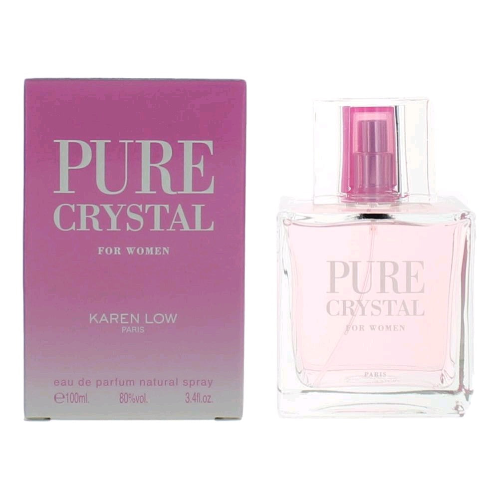 Karen Low Pure Crystal Eau de Parfum Spray for Women 3.4 Fl Oz