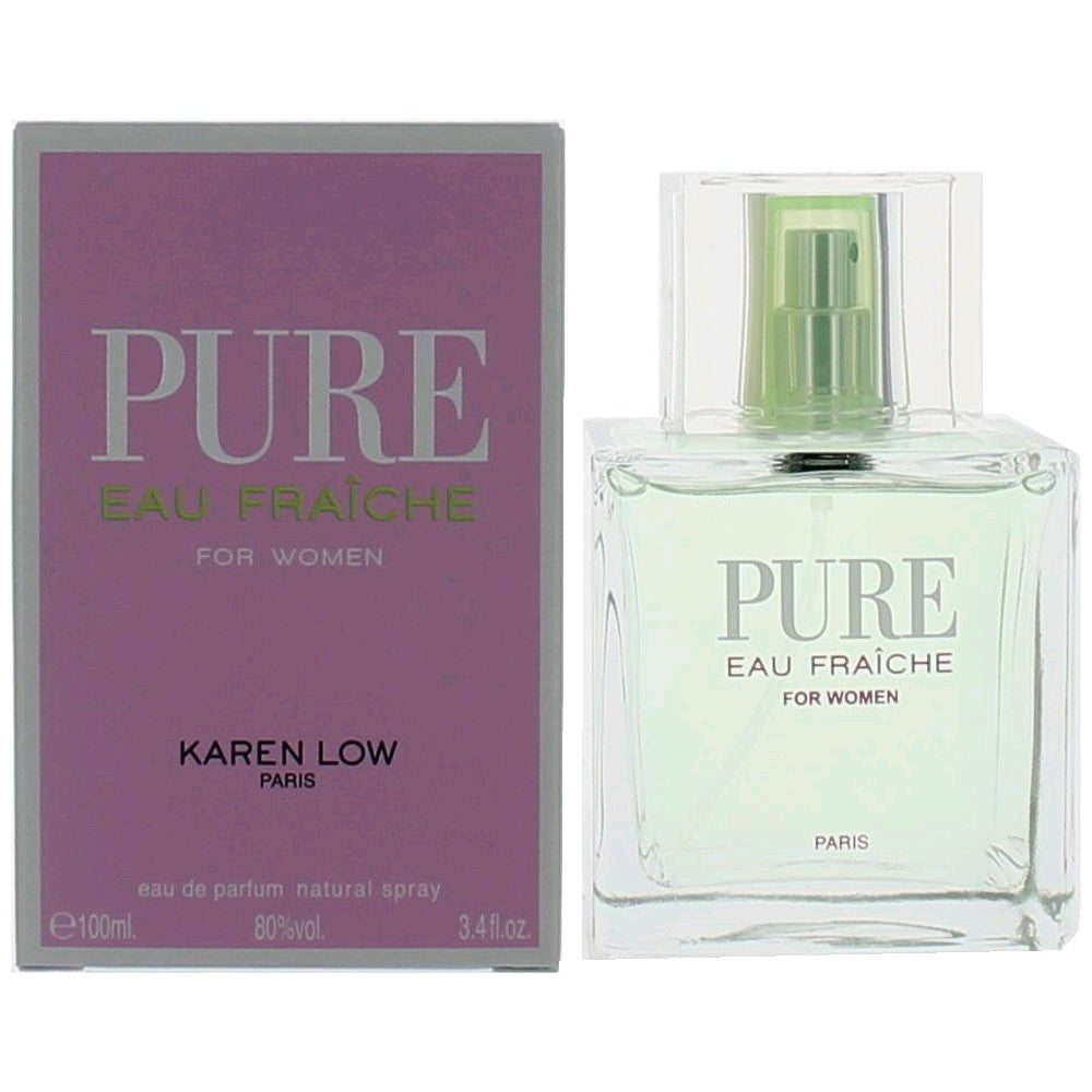 Karen Low Pure Eau Fraiche Eau de Parfum Spray for Women 3.4 Fl Oz