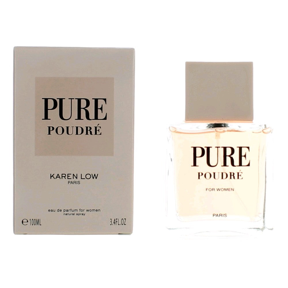 Karen Low Pure Poudre Eau de Parfum Spray for Women 3.4 Fl Oz